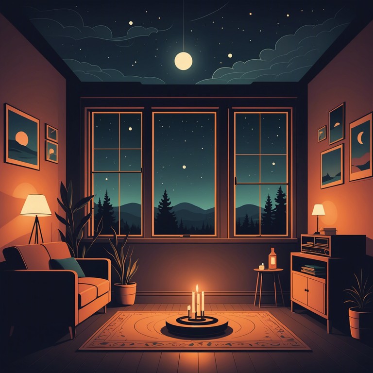 This track uses soft piano music combined with bedroom inspired ambient sounds to enhance moments of solitude and contemplation during the quiet of the night.