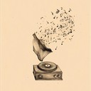 a playful instrumental blending old gramophone sounds for nostalgia.