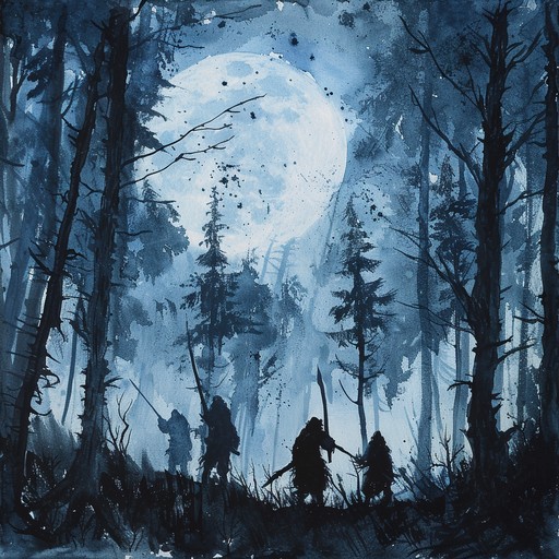 Feel the primal energy of an ancient forest at midnight, with haunting lyre melodies and rhythmic drumming. This empowering dark folk tune evokes resilience and the strength of age old warriors.