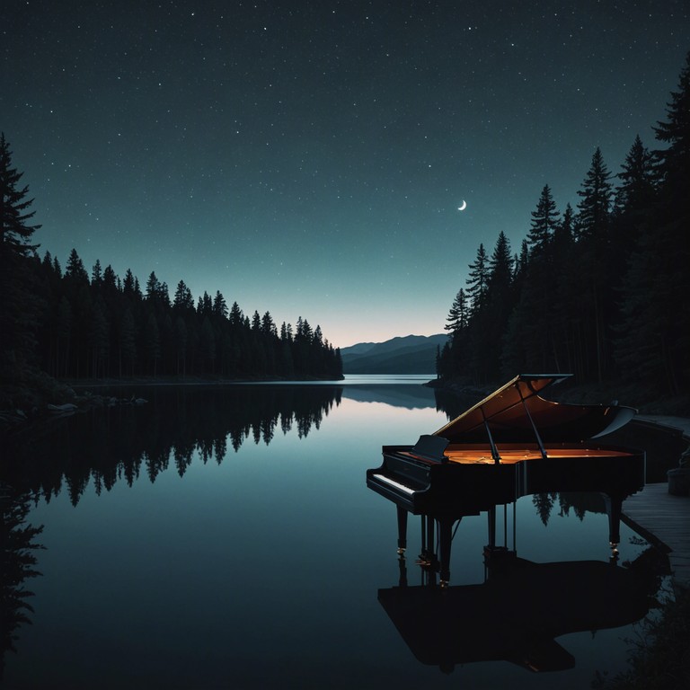 A quaint melody that sways like a gentle night breeze against a backdrop of stars, forwarding a tale of love and reflection. A charming scene for a night of quiet revelations and soft whispers in the echoing sounds of a grand piano.