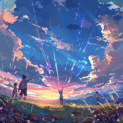 An orchestral track that combines the uplifting power of strings and brass with the melodic sensibilities of anime soundtracks, creating a symphonic journey that inspires and elevates. Ideal for scenes of hope, triumph, and adventure in anime settings.