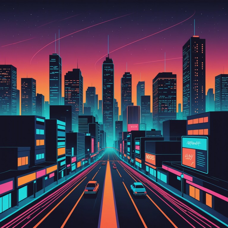 Feel the vibe of the city with intense drum and bass rhythms, designed to accompany the thrill seekers and night owls as they explore the urban landscape under the neon lights