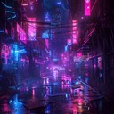 futuristic, high energy beats; drives cyberpunk adventures forward