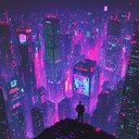 energetic cyberpunk anthem of hope in a neon city