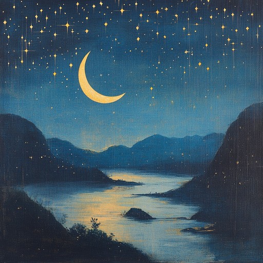 A soothing instrumental piece featuring the delicate sounds of the harp, intended to calm the mind and ease the listener into a peaceful slumber under starlit skies.