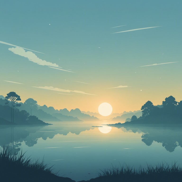 Imagine a perfect morning where gentle electronic rhythms blend seamlessly with the calmness of the sunrise, providing a soundtrack for reflection and quiet contemplation.