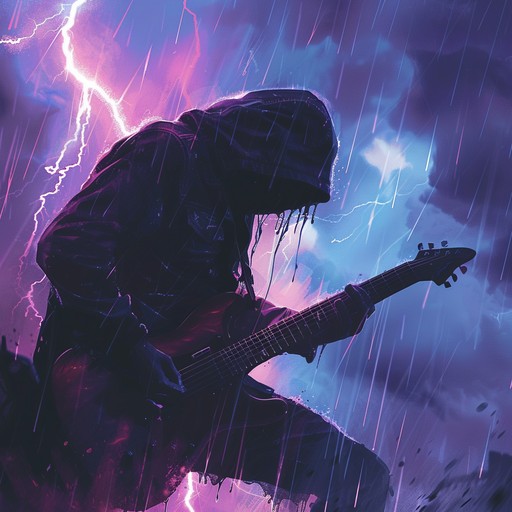 A fiery guitar symphony captures the raw intensity of a raging tempest. Intense riffs paired with relentless drumbeats and a throbbing bass line create an immersive, high octane experience full of excitement and dramatic tension.