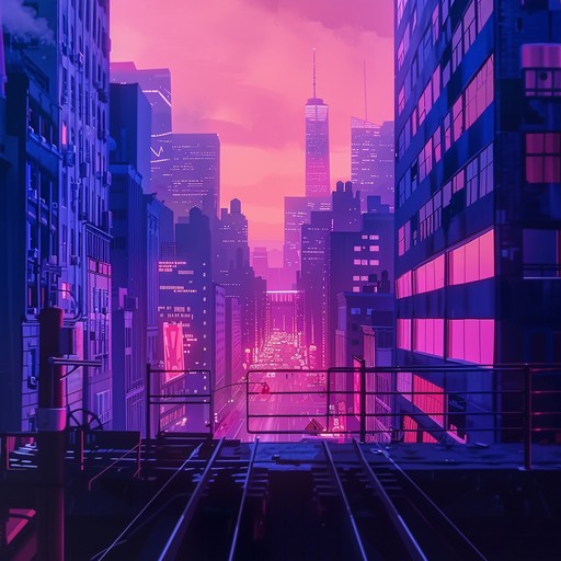 A soulful journey through a cityscape at twilight, where the neon lights reflect the lingering sadness in every heartbeat. Gentle synth layers swirl around soft, pulsating rhythms, creating a melancholy yet captivating soundscape that transports the listener into a reflective, urban nightscape.