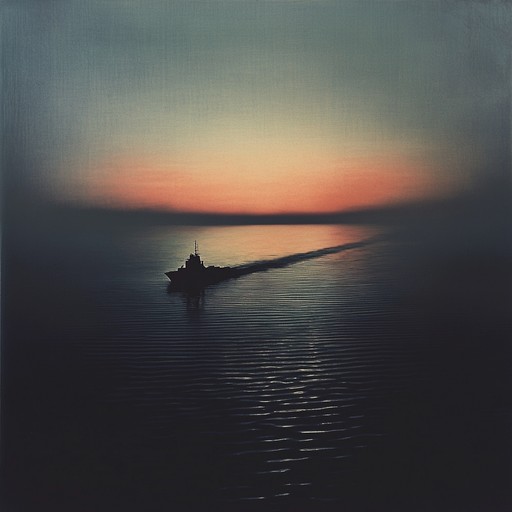 An enchanting instrumental piece inspired by the russian navy, blending maritime sounds with a hypnotic ambiance. Deep, resonant horns call out over rolling drum patterns, anchored by the steady rhythm of a ship's engine. The music evokes the majesty of the sea and the discipline of naval life, casting a spell of serene focus and contemplation.