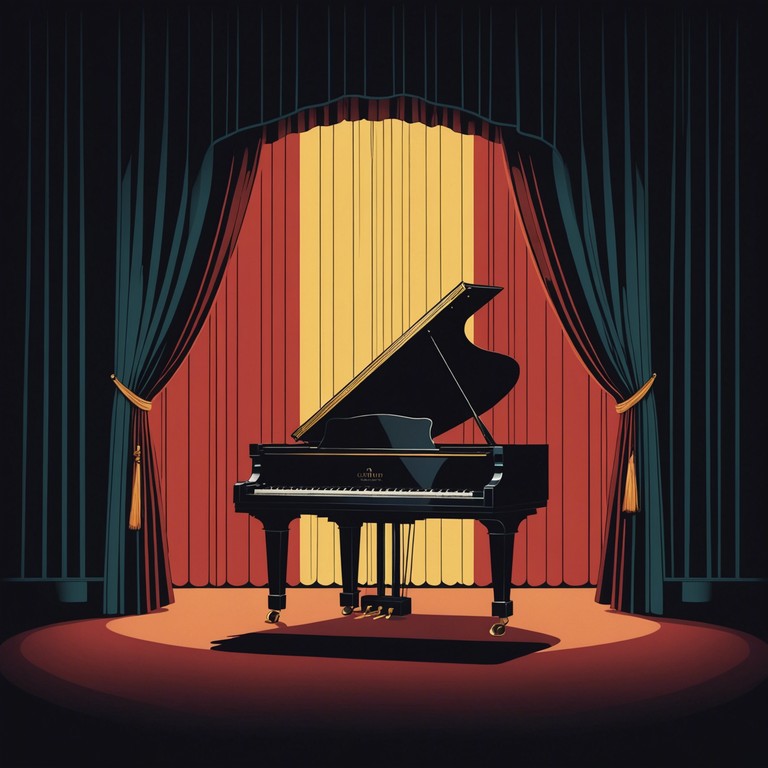 This piece captures the essence of a dimly lit cabaret, where whispers and soft piano notes create a somber and introspective atmosphere. The music slowly builds in complexity, echoing the hidden emotional layers of the performers offstage, culminating in a poignant and reflective climax.