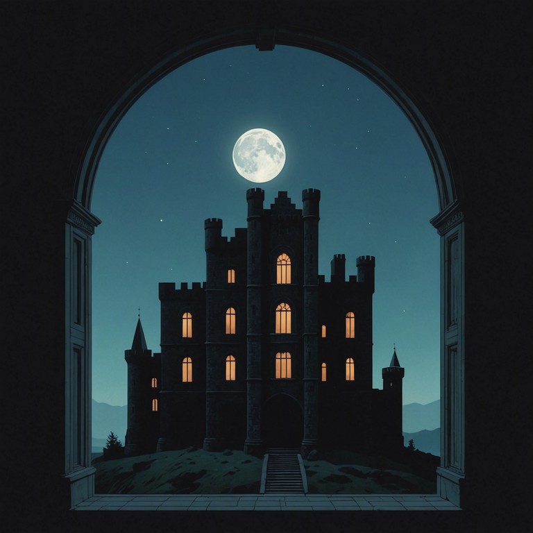 This composition blends traditional baroque motifs with a haunting, eerie undertone, creating an atmosphere that suggests the foreboding whispers of ghosts in ancient, shadow filled halls. The blend of historical accuracy and dark fantasy invites the listener into a chilling narrative of suspense and timeless dread.