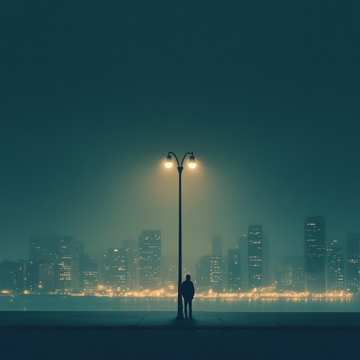 Explore pensive electronic tunes reflecting the bittersweet solitude of wandering through a silent, yet vibrant city during the stillness of night. The music captures both the serene beauty and the unspoken melancholy of urban life.