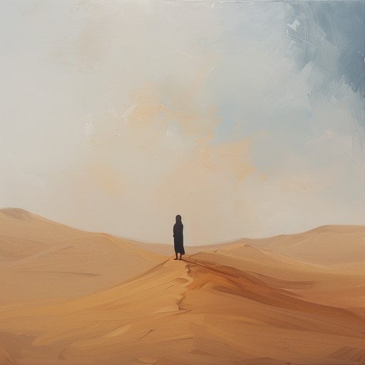 This track embodies the expansive and mystical aura of a desert at dusk, blending traditional middle eastern instruments with a modern ambient influence. The music evokes the feeling of vast sands and a calm, starlit sky.