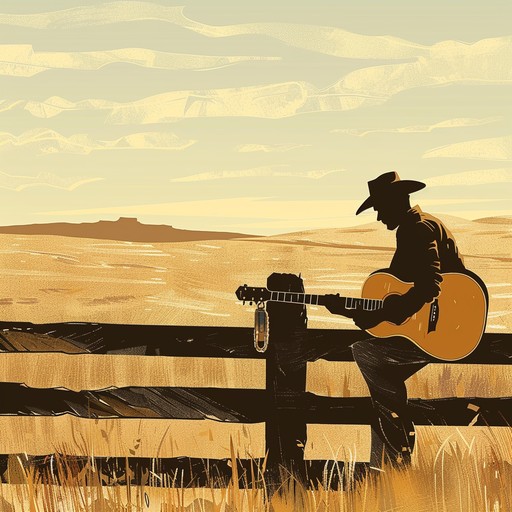 Capture the essence of a carefree cowboy's life on the sun drenched prairies. Gentle acoustic guitar strumming blended with the soulful melodies of a harmonica takes listeners on a journey through open fields and starry nights. The piece evokes a sense of freedom, relaxation, and the simple joys of life in the west.