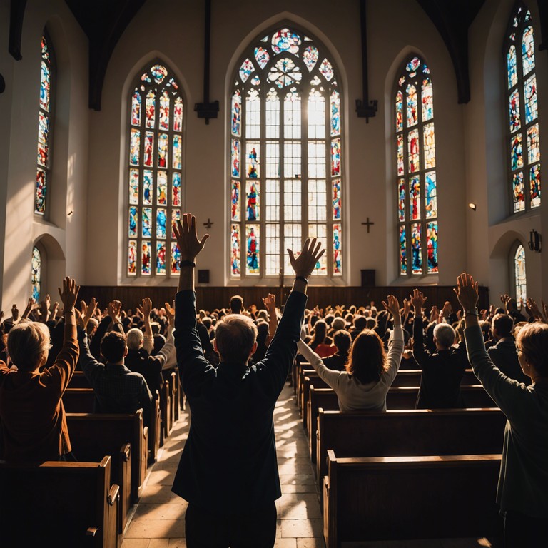 An inspirational gospel track envisioned to lift spirits and create an atmosphere of worship in a modern church setting, blending traditional gospel elements with a fresh, vibrant rhythm. The song is ideal for sunday morning services, designed to resonate with the energy of gratitude and renewal.