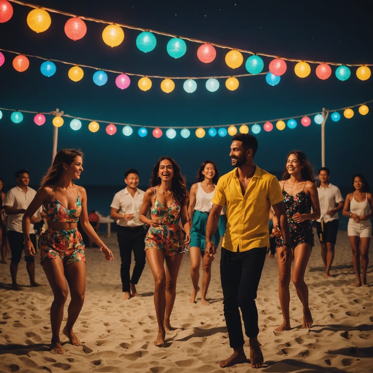 Imagine a musical journey that encapsulates the vibrant energy and colorful atmosphere of a latin american fiesta. This track combines infectious rhythms with a modern salsa groove, ideal for sun soaked dancefloors or vibrant beach parties. Syncopated drums and spicy melodic lines will transport you straight to a sunset celebration by the sea.