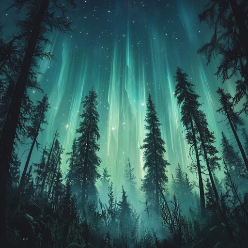 This track combines the tranquility of a forest with the mystery of outer space. Featuring ethereal sounds and ambient noise, it creates a surreal atmosphere that transports listeners through a vast, dreamy landscape. Echoing chimes and synthesized nature sounds blend with distant cosmic waves, crafting a unique auditory experience.