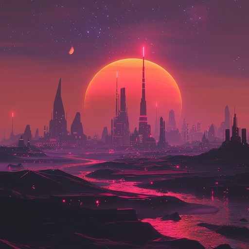 A track that captures the exhilaration of a futuristic, vibrant sunrise on mars, blending playful electronic beats with unexpected, cheerful melodies to signify a new beginning. This song is perfect for turning a regular day into a fantastical escape.