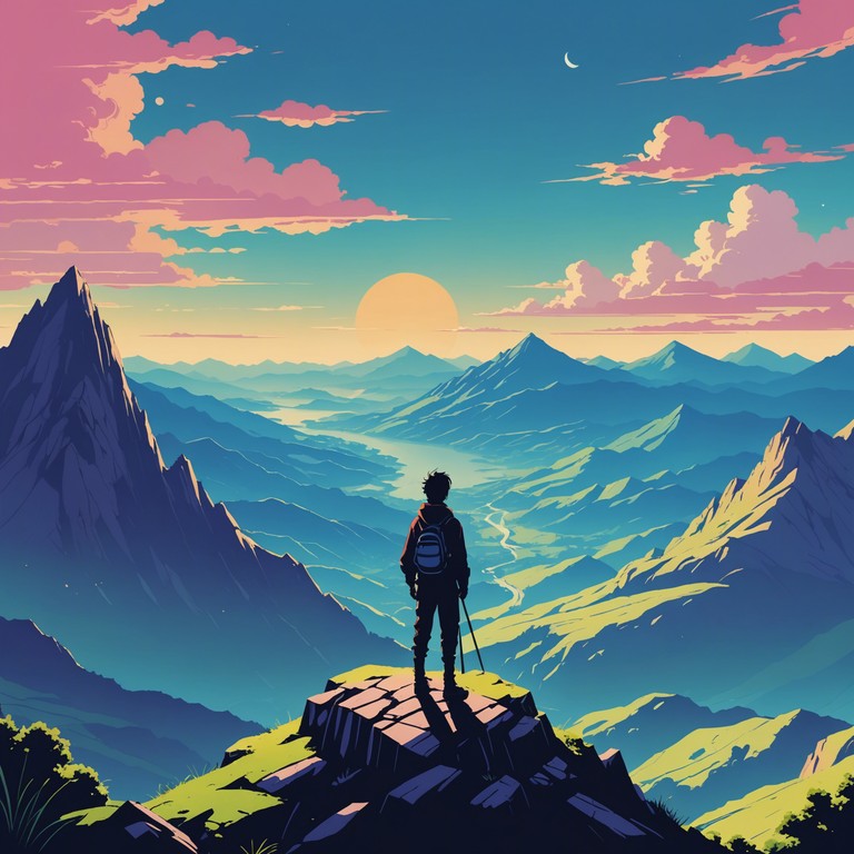 This track encapsulates the essence of a thrilling adventure through mystical landscapes in an animated universe, using dynamic rhythms and captivating melodies to evoke a sense of wonder and bravery.