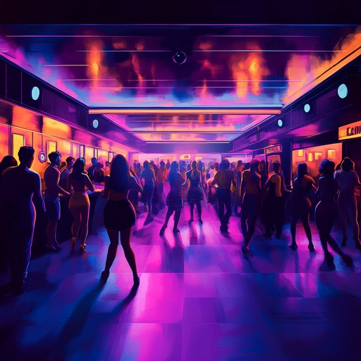 High energy nu disco track features vibrant synthesizers and funky rhythms, delivering a euphoric blend of retro and modern dance vibes. Ideal for exhilarating nightlife scenes.