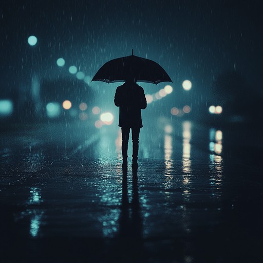 A moody, instrumental pop track featuring atmospheric synths and gentle piano, meant to evoke the feeling of solitude during a quiet rainy night. The subtle electronic textures blend seamlessly with emotional melodic lines, creating a haunting, reflective ambiance perfect for introspective moments.