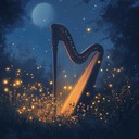 a gentle lullaby with harp melodies for carefree sleep.