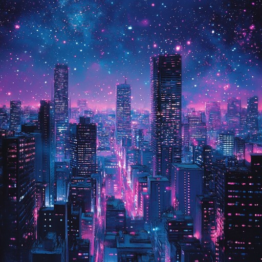 Through cascading synths and rhythmic layers, this composition takes you on a hypnotic journey through neon lit dreamscapes, with shimmering textures and serene melodies evoking calm and otherworldly wonder.