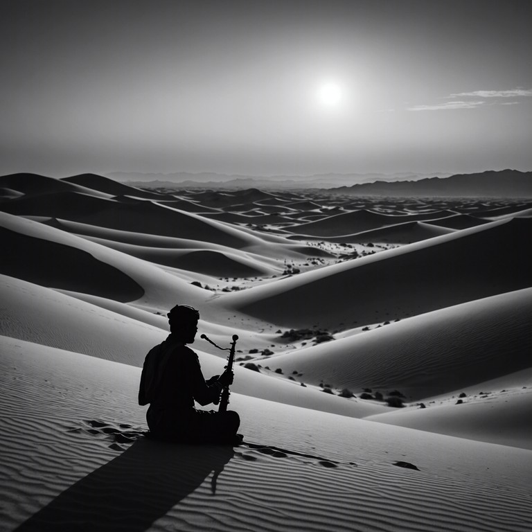 Imagine the sound of a solitary duduk played under the starlit desert sky, the music echoing off the distant sand dunes, uniting the earth and the cosmos in a solemn symphony. This rendition would be soothing yet profound, blending the ancient sounds with the rhythmic patterns of the night.