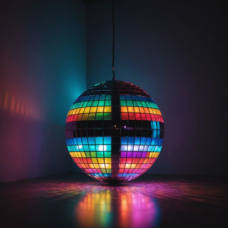 A vibrant and energetic disco track featuring strong pulsating drum beats layered with catchy melodic synth lines, reminiscent of the lively 70s and 80s disco clubs. The track exudes a sense of nostalgia while keeping a contemporary edge, perfect for both retro themed events and modern dance floors.