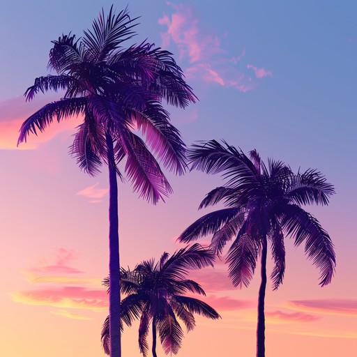 Envision a calm evening on a tropical beach. The sun sets with soft golden light while gentle, rhythmic music fills the air. The combination of relaxing beats and melodic tunes creates a perfect ambiance for unwinding and enjoying the natural beauty around you