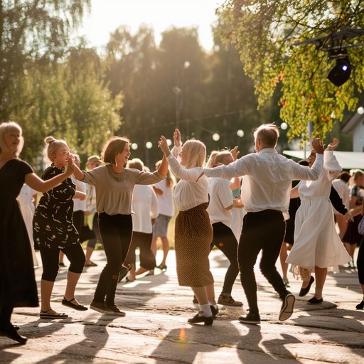 An energetic and catchy instrumental suomipop song perfect for a festive finnish dance party. Bright accordions, lively fiddles, and bouncy rhythms create an irresistibly cheerful vibe that will get everyone on their feet and dancing with joy.