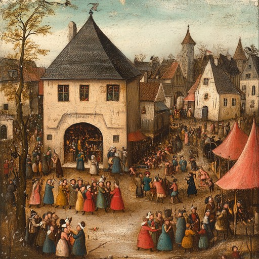 This energetic and delightful track brings to life the cheerful atmosphere of medieval village revelries, featuring rapid lute strumming and infectious rhythms, perfect for dance and celebration.