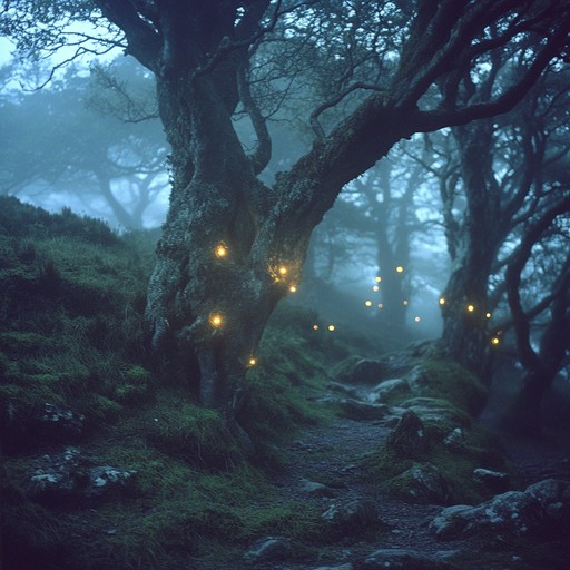 A haunting journey through ancient celtic lands with eerie whispers and howling winds, conjuring the spirits of old myths and legends for an ethereal and chilling experience