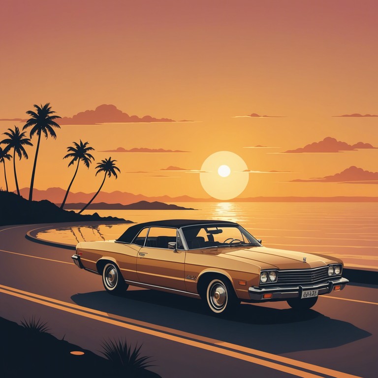 This track captures the essence of a laid back 70s sunset ride along the coast, featuring soulful melodies and a sophisticated smooth bass line that defines the sultry mood of the era