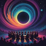 gentle psychedelic choir in spiritual tones