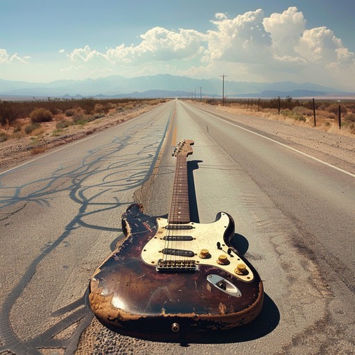 Upbeat and driving rock song featuring searing electric guitar riffs, pounding drums, and a catchy bassline that captures the thrill and freedom of hitting the open road on a summer adventure. The lead guitar takes center stage with virtuosic solos and riffs that evoke the feeling of wind whipping through your hair as you cruise down the highway.