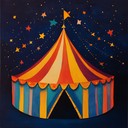 a whimsical, enchanting night under circus tents