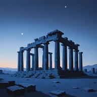 echoes through a somber landscape