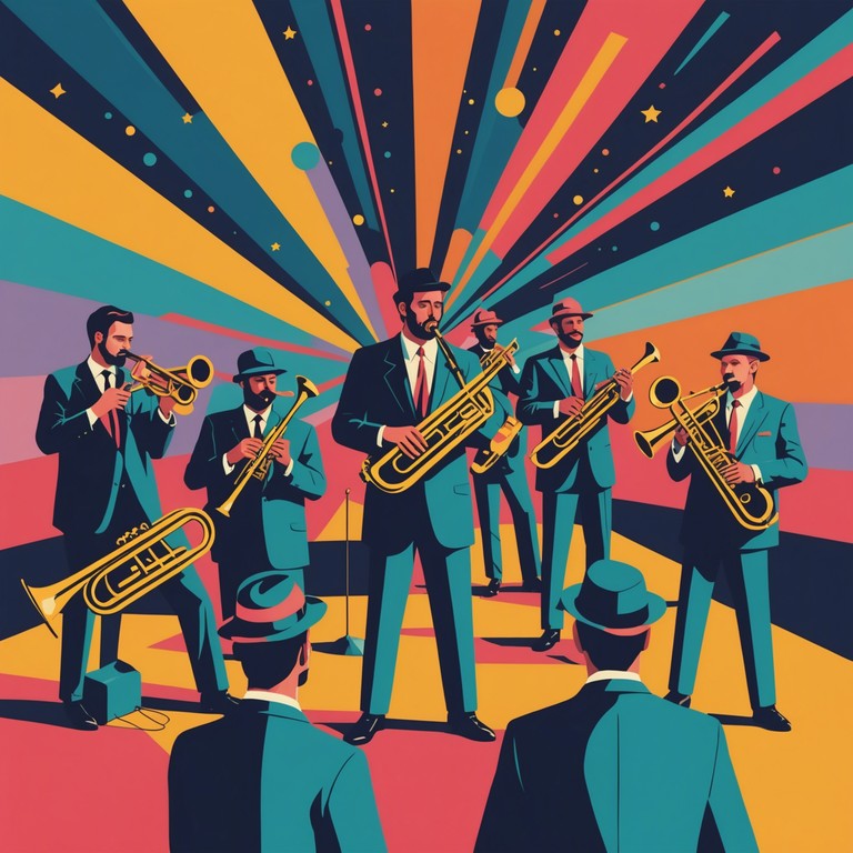 This track encapsulates the spirit of triumph through vibrant horn melodies and the rhythmic interplay of congas and bass, creating a celebration of victory and jubilation in a latin jazz setting. The music weaves through complex percussive rhythms while maintaining an uplifting groove that invites listeners to feel the joy of achievement.