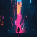 ominous synths paint a dystopian city shrouded in darkness