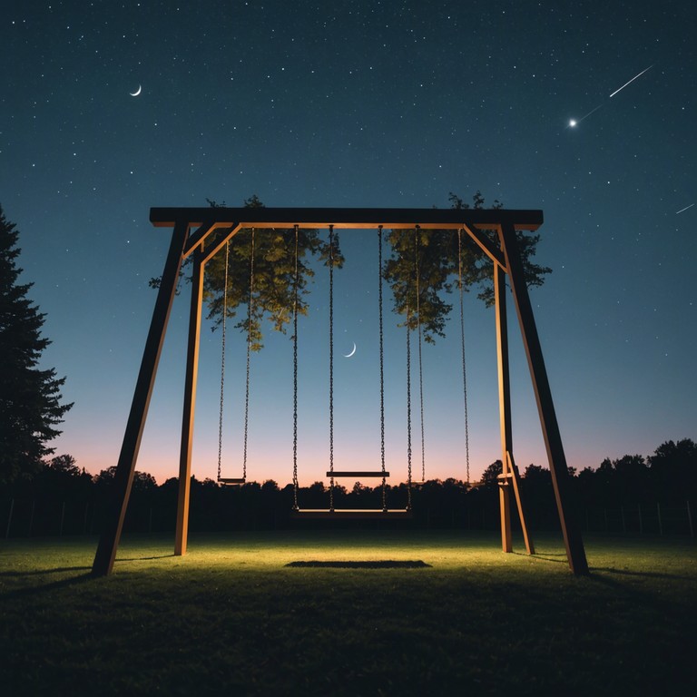 This track captures the essence of a serene night where gentle jazz melodies intertwine with the smooth rhythms of swing, creating a relaxing backdrop under a starlit sky. The music is comforting and fosters a sense of peace and introspection, perfect for evening relaxation or nighttime gatherings.