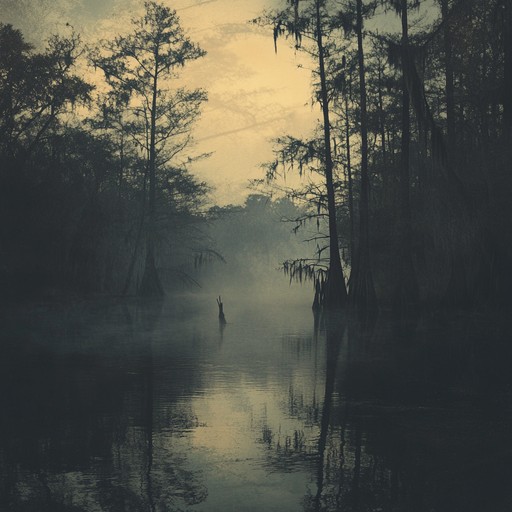 Dive deep into the bayou with a swampy groove underscored by an eerie, almost sinister vibe. Pulsating rhythms and shadowy melodies weave together to create a soundscape that feels both groovy and threatening, echoing with the mysterious and unknown.