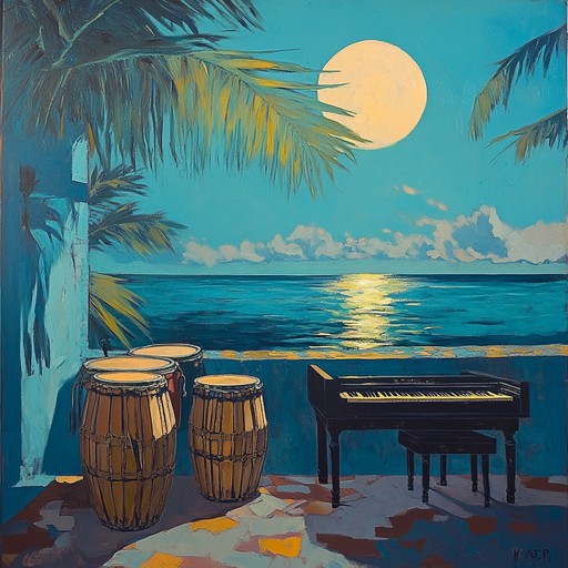 This serene instrumental piece combines afro cuban rhythms with reflective piano, conjuring an evocative evening in havana. Gentle congas set a soothing pace, while the piano's melancholic melodies invite introspection and nostalgia, perfect for moments of solitary reflection by the sea.