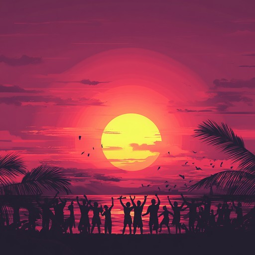 A dynamic instrumental track overflowing with energetic rhythms, showcasing the boldness and vibrancy of afrobeat. Imagine a lively summer evening where sunsets paint the sky, and the irresistible beats invite everyone to dance and celebrate life's joys. Layered with a fusion of traditional african percussions and modern electric sounds, this track is sure to captivate and energize its listeners.