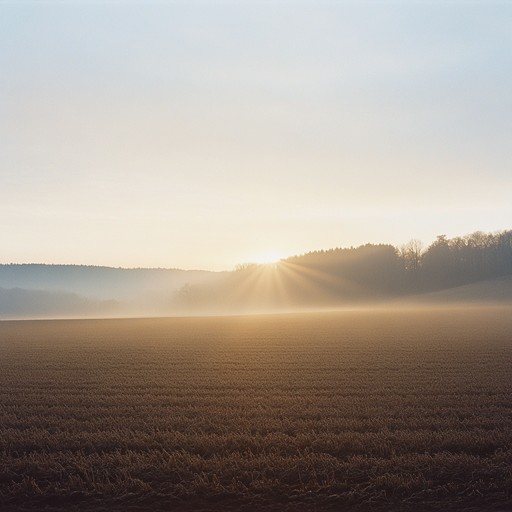 This composition evokes the beauty of a peaceful sunrise, using a rich tapestry of orchestral sounds to create an inspiring atmosphere. The strings gently rise and fall, mimicking the first light of dawn, while brass and woodwinds bring forth jubilant bursts of energy, all driven by a rhythmic yet restrained percussion. This piece captures the serene joy of morning’s first light, perfect for inspiration and reflection