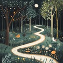 a playful journey through a magical, mysterious forest for kids