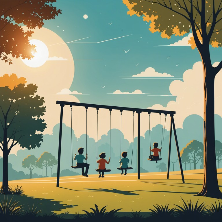 This melody captures the essence of children's joy and playfulness on a sunny day at the playground. With a catchy beat and cheerful vibes, it's designed to evoke the carefree spirit and laughter of kids engaged in fun outdoor activities.