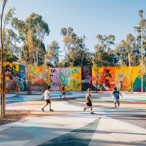 Imagine navigating through the bustling corners of an urban playground, where every turn and slide is accompanied by an infectious beat, making even the dreariest alleys come alive with the sounds of mischievous joy and bright, energetic rhythms.