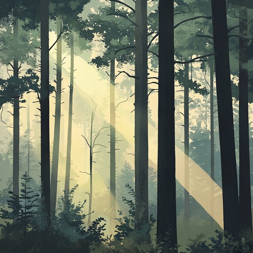 An instrumental bluegrass composition featuring smooth banjo melodies resonating with the gentle whispers of pine forests and the tranquility of nature. The track transports listeners to peaceful woodlands, invoking feelings of calm and relaxation.