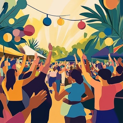 This high energy track incorporates rhythmic stomps and claps, creating an uplifting atmosphere perfect for dance parties, workouts, and celebrations. The infectious beats and spirited tempo are designed to get everyone on their feet, dancing and feeling jubilant. With vibrant instrumentation and dynamic percussion, this piece ensures a lively and happy mood throughout.